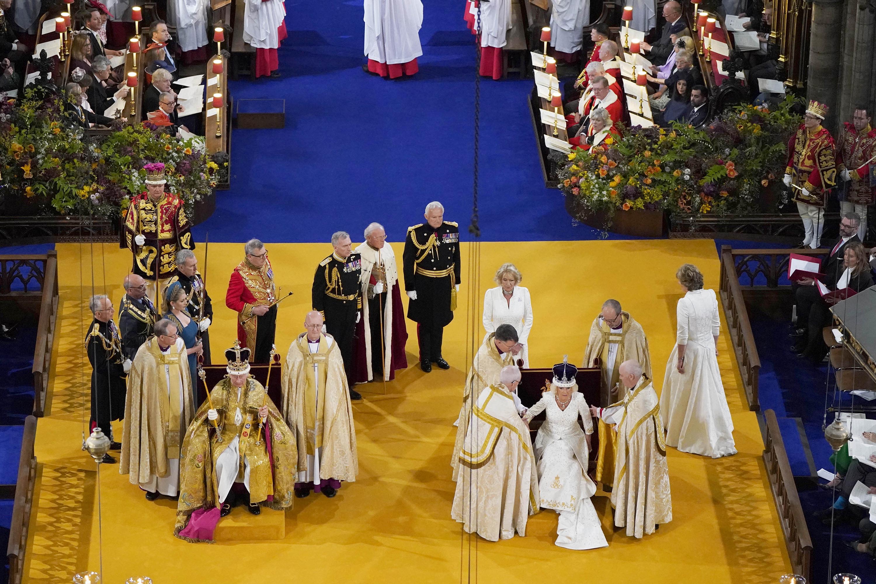 The coronation took place at Westminster Abbey, and it was attended by dignitaries from around the world. It was Britain's first coronation in 70 years.