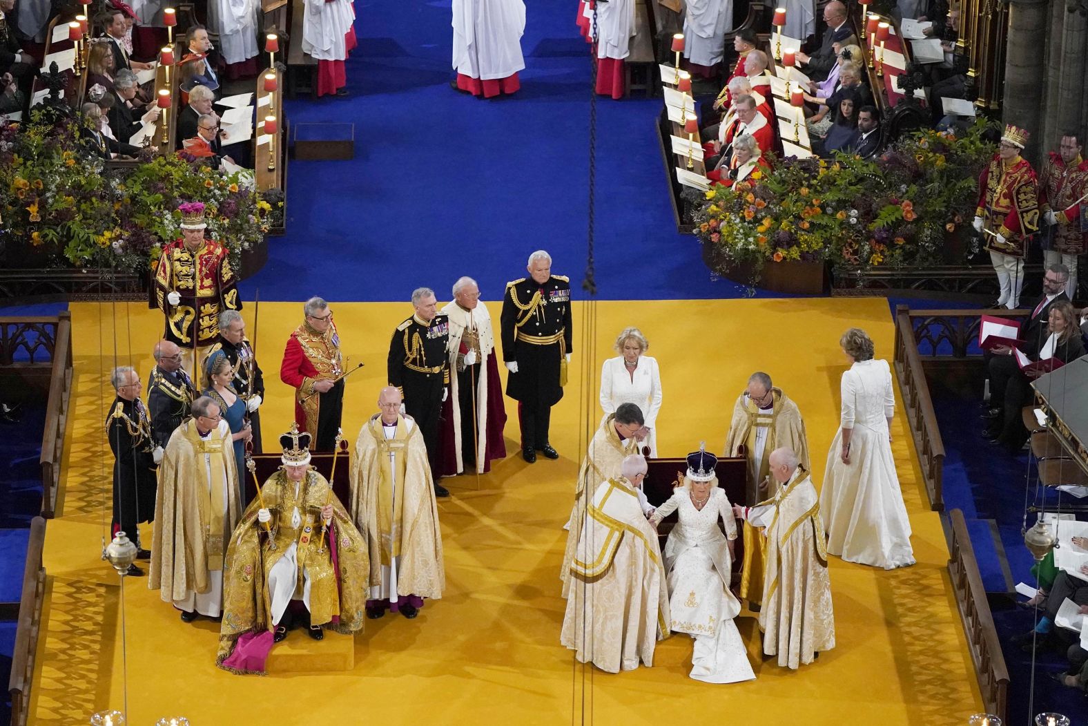 <a  target="_blank">The coronation</a> took place at Westminster Abbey, and it was attended by dignitaries from around the world. It was Britain's first coronation in 70 years.