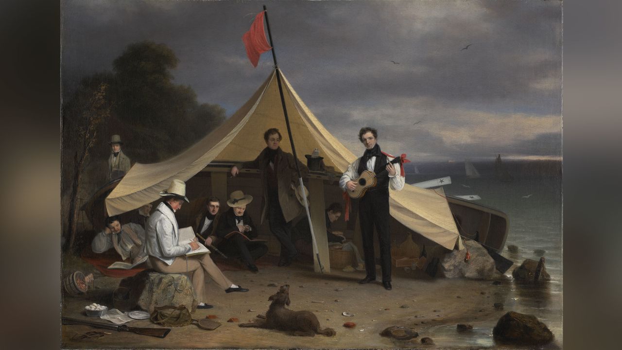 Robert Weir, "The Greenwich Boat Club" (1833)