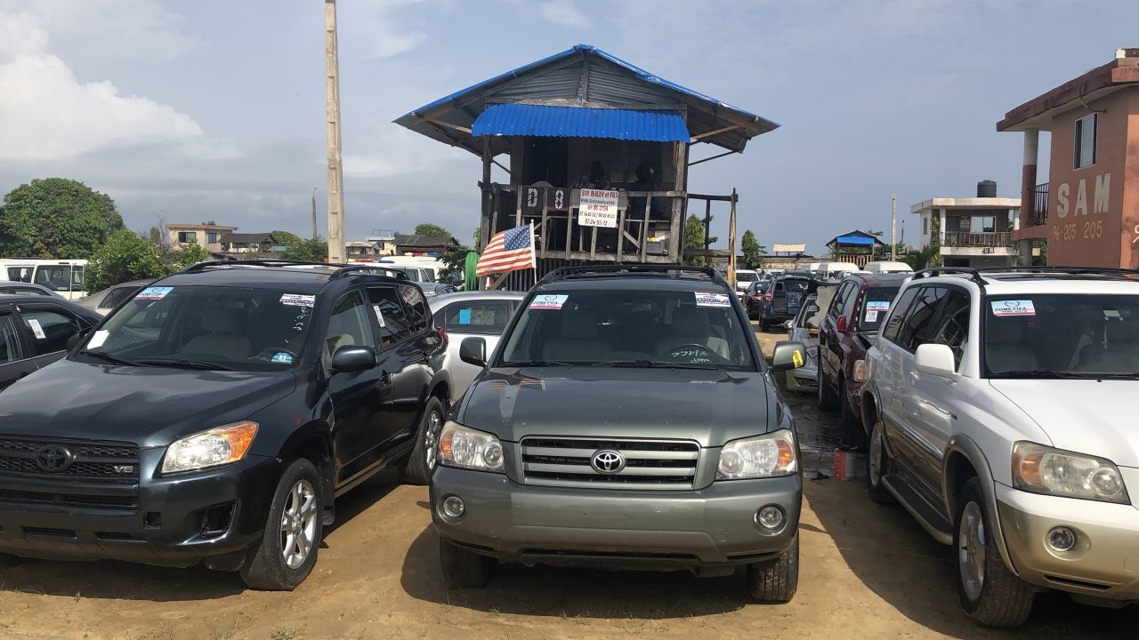 Lines of used cars at Fifa Park.