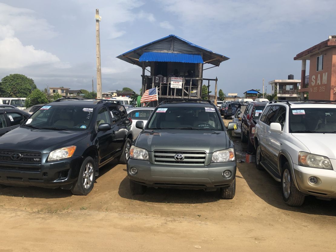 Lines of used cars at Fifa Park.