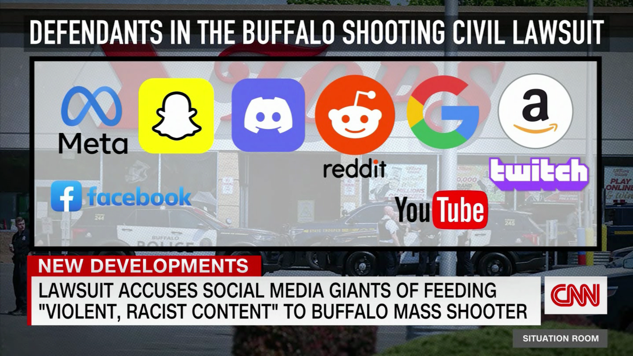 Buffalo Tops shooting Social Media lawsuit CNN