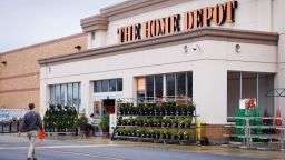 A Home Depot store in Atlanta, Georgia, US, on Wednesday, Feb. 15, 2023. Home Depot Inc. shares fell in early trading after the home-improvement retailer forecast a fiscal-year profit decline alongside plans for a $1 billion wage investment for hourly workers.