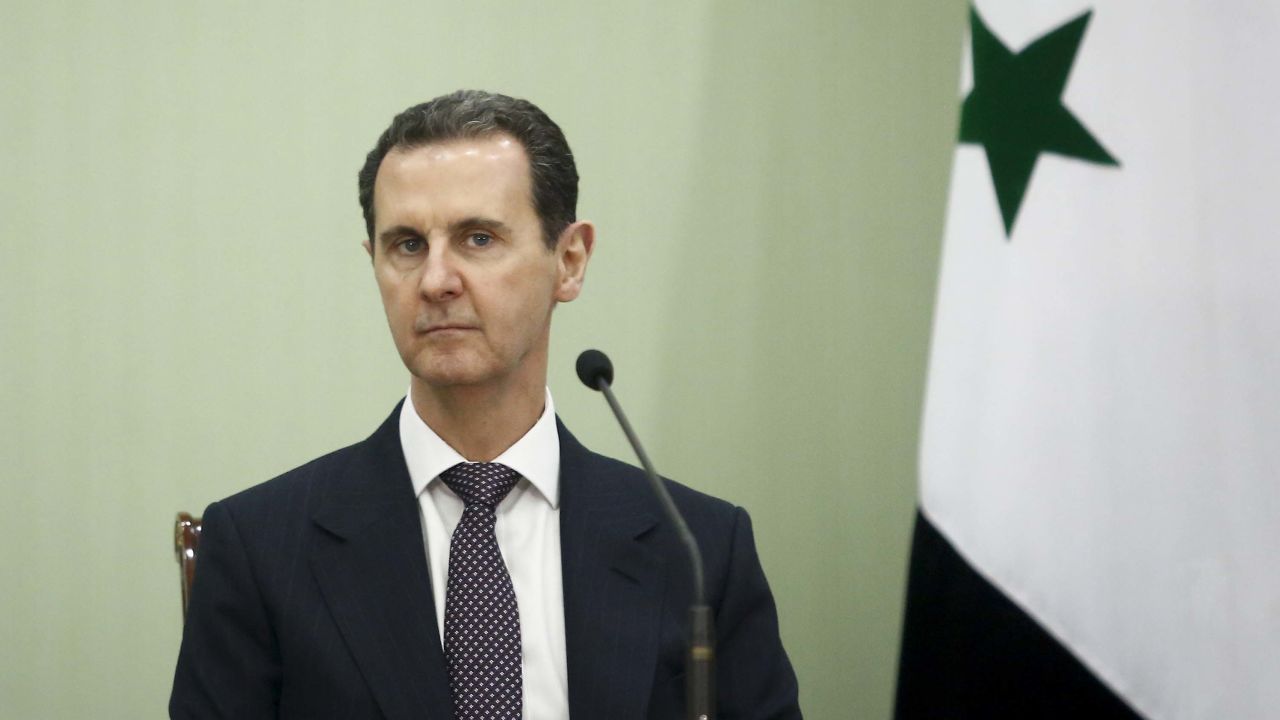 Syria's President Bashar al-Assad on May 3 in Damascus, Syria. 