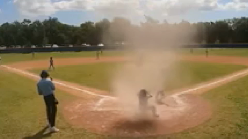 Video: Dust devil disrupts youth baseball game. See what happens next | CNN
