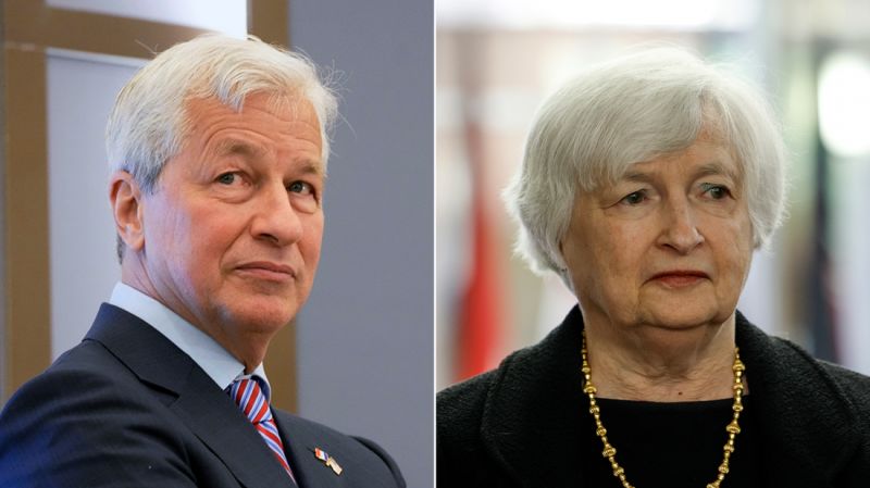 NextImg:Yellen to meet with Jamie Dimon and other bank CEOs on Thursday as debt ceiling crisis looms | CNN Business