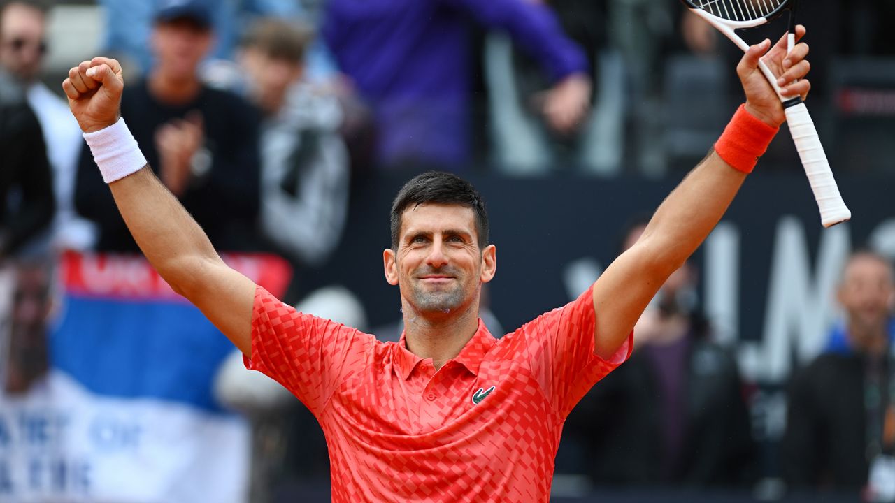 Djokovic reached the quarterfinals after a 6-3 6-4 win.