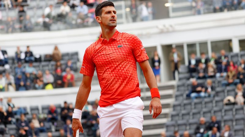 Novak Djokovic wasn’t happy after Cameron Norrie hit the back of Serbian’s leg with a smash in feisty Italian Open match