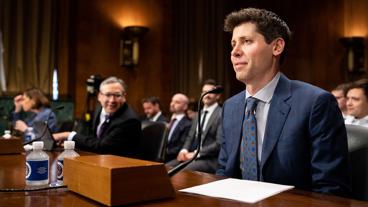 Sam Altman, CEO of OpenAI, takes his seat before the start of the Senate Judiciary Subcommittee on Privacy, Technology, and the Law Subcommittee hearing on "Oversight of A.I.: Rules for Artificial Intelligence" on Tuesday, May 16, 2023. 
