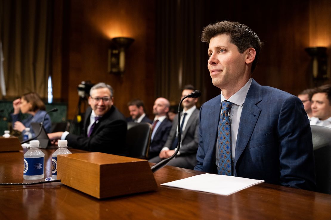 Sam Altman, CEO of OpenAI, takes his seat before the start of the Senate Judiciary Subcommittee on Privacy, Technology, and the Law Subcommittee hearing on "Oversight of A.I.: Rules for Artificial Intelligence" on Tuesday, May 16, 2023. 