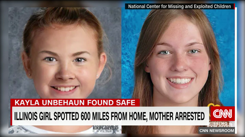 Illinois missing girl spotted 600 miles from home, mother arrested | CNN