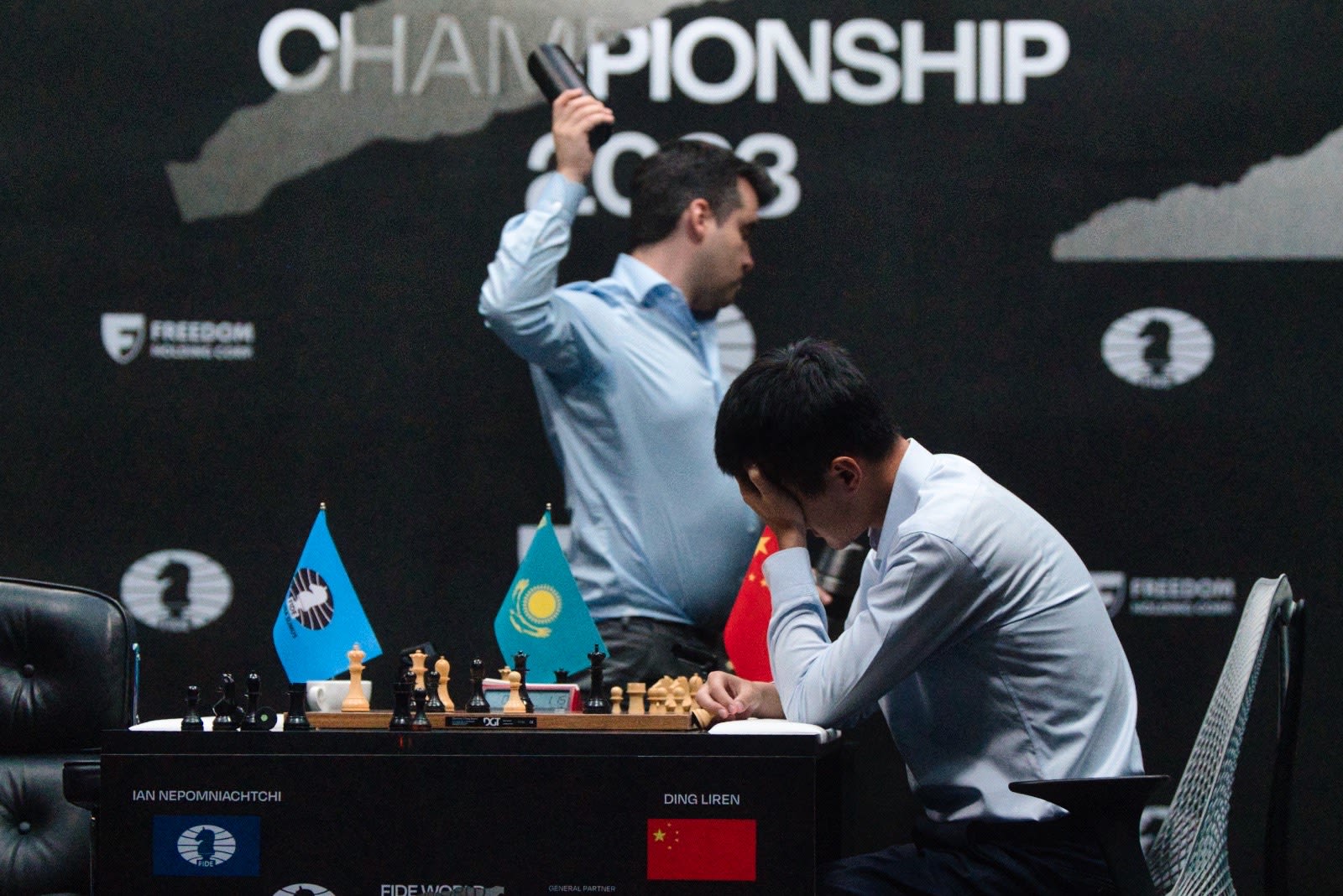 Magnus Carlsen snapped by chess photographer Maria Emelianova, who