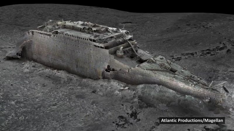 VIDEO: See never-before-seen view of Titanic wreckage reconstructed from 700,000 images | CNN