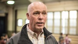 BOZEMAN, MT - APRIL 22: Republican Greg Gianforte campaigns for the Montana House of Representatives seat vacated by the appointment of Ryan Zinke to head the Department of Interior on April 22, 2017 in Bozeman, Montana. Donald Trump Jr. appeared at the event to support Gianforte who is running against democrat Rob Quist in the special election to be held on May 25, 2017. (Photo by William Campbell/Corbis via Getty Images)