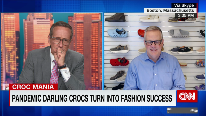 Crocs CEO Andrew Rees explains the recent success of its shoes | CNN Business