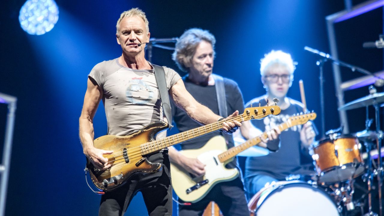 Sting performing in Milan, Italy, in October.