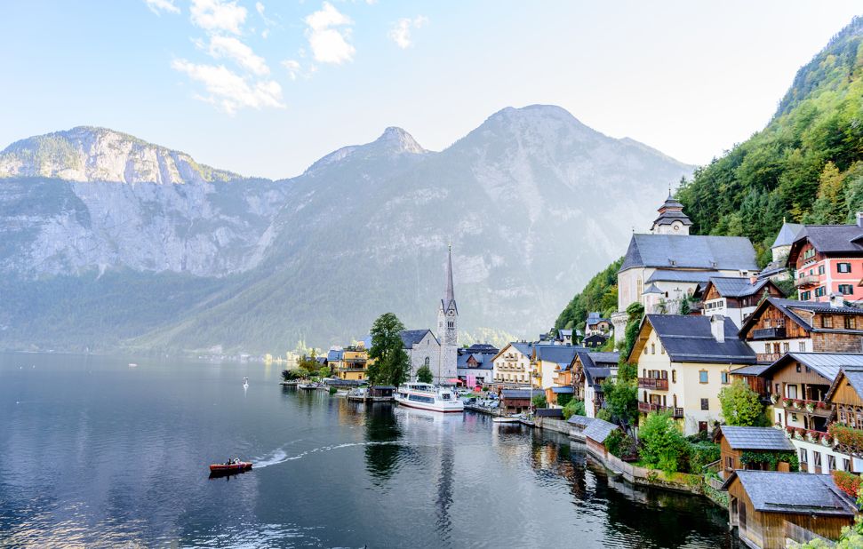 <strong>Hallstatt:</strong> The Alpine village is one of several scenic spots that are rumored to have inspired the Disney movie "Frozen." 