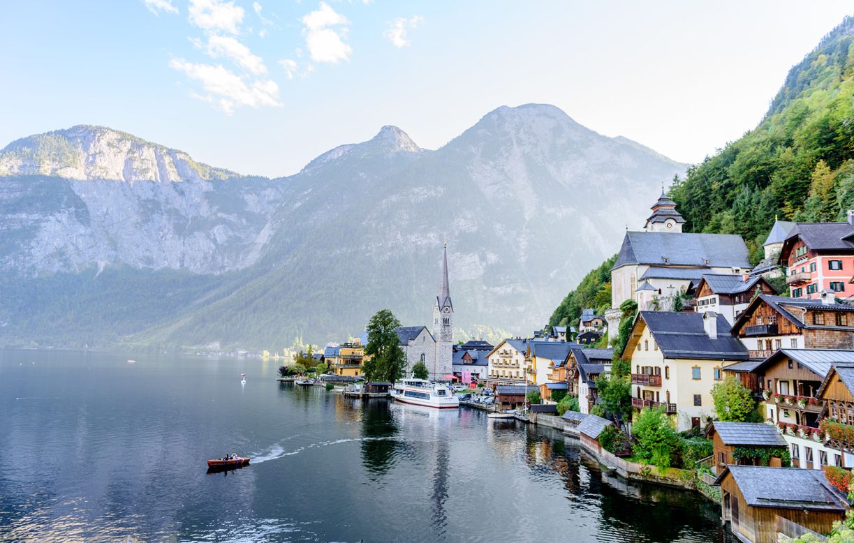 <strong>Hallstatt:</strong> The Alpine village is one of several scenic spots that are rumored to have inspired the Disney movie "Frozen."