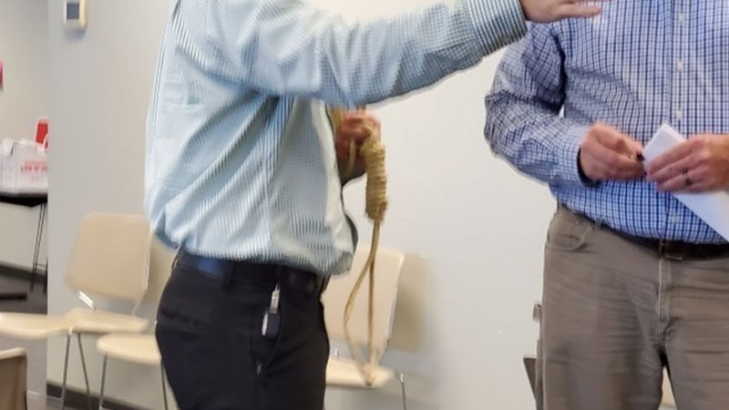 NextImg:Homebuilding company executive carried a noose and warned employees 'not to hang themselves' in meeting, lawsuit says | CNN