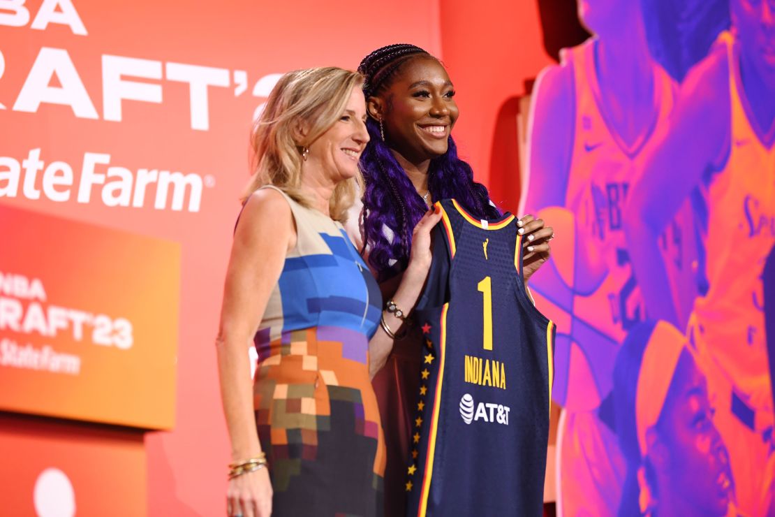 Aliyah Boston was the first overall pick during the 2023 WNBA Draft.