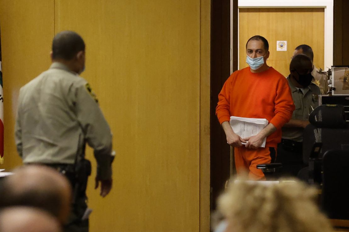 Nima Momeni, charged with murder in the killing of Cash App founder Bob Lee, enters the courtroom at the Hall of Justice on Thursday, May 18, in San Francisco.