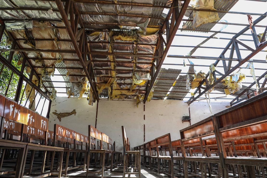 The aftermath of the September 30 attack on Kaaj Educational Center in Kabul.