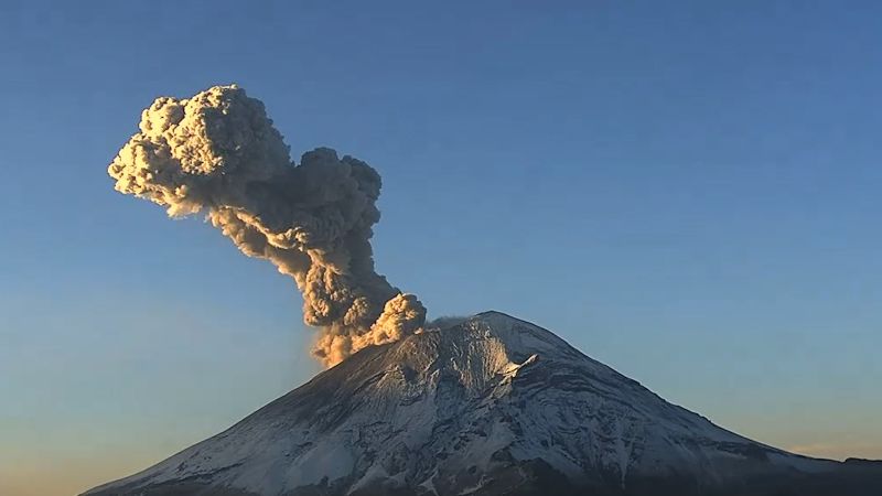 Multiple volcanic eruptions near Mexico City caught on camera | CNN