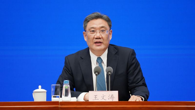 NextImg:Chinese commerce minister to meet US counterpart in Washington next week | CNN Politics