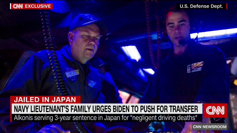 NextImg:Wife of U.S. sailor jailed in Japan pleads for Biden to bring up case at G7 summit | CNN