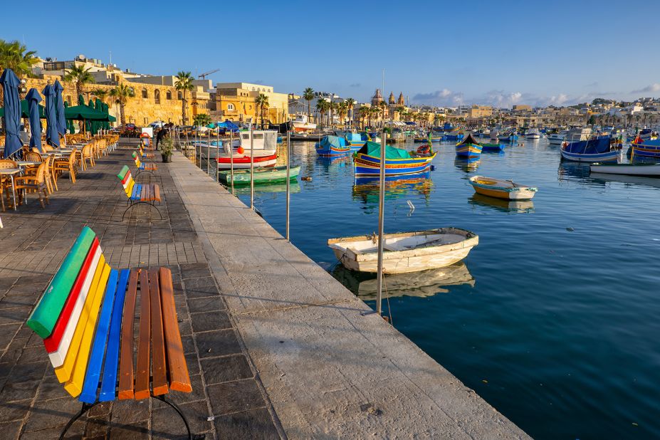 <strong>Fish dinner: </strong>Marsaxlokk is an unspoiled fishing village on Malta.