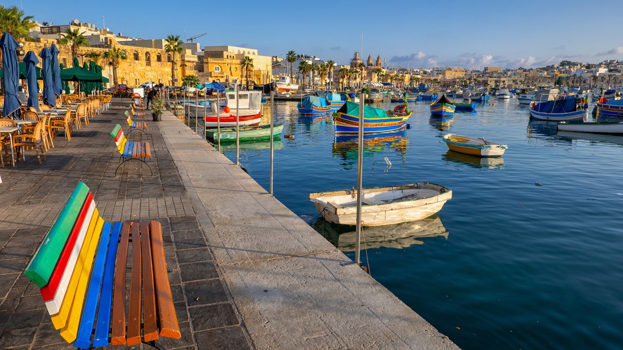 Marsaxlokk is a quiet fishing village on Malta's southern coast.