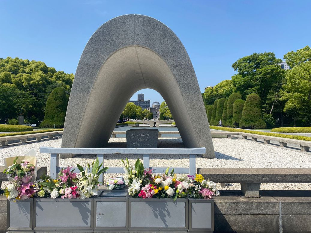 <strong>Hiroshima: </strong>In 1945, the American military detonated an atomic bomb over this Japanese city, killing thousands of people instantly. Today, visitors can pay their respects at Hiroshima's Peace Memorial Park. The cenotaph, pictured, was aligned to frame the Peace Flame and the A-Bomb Dome.