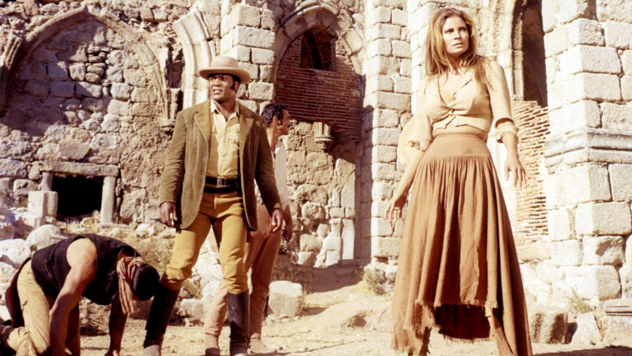 Jim Brown appeared in the movie "100 Rifles" with Raquel Welch.