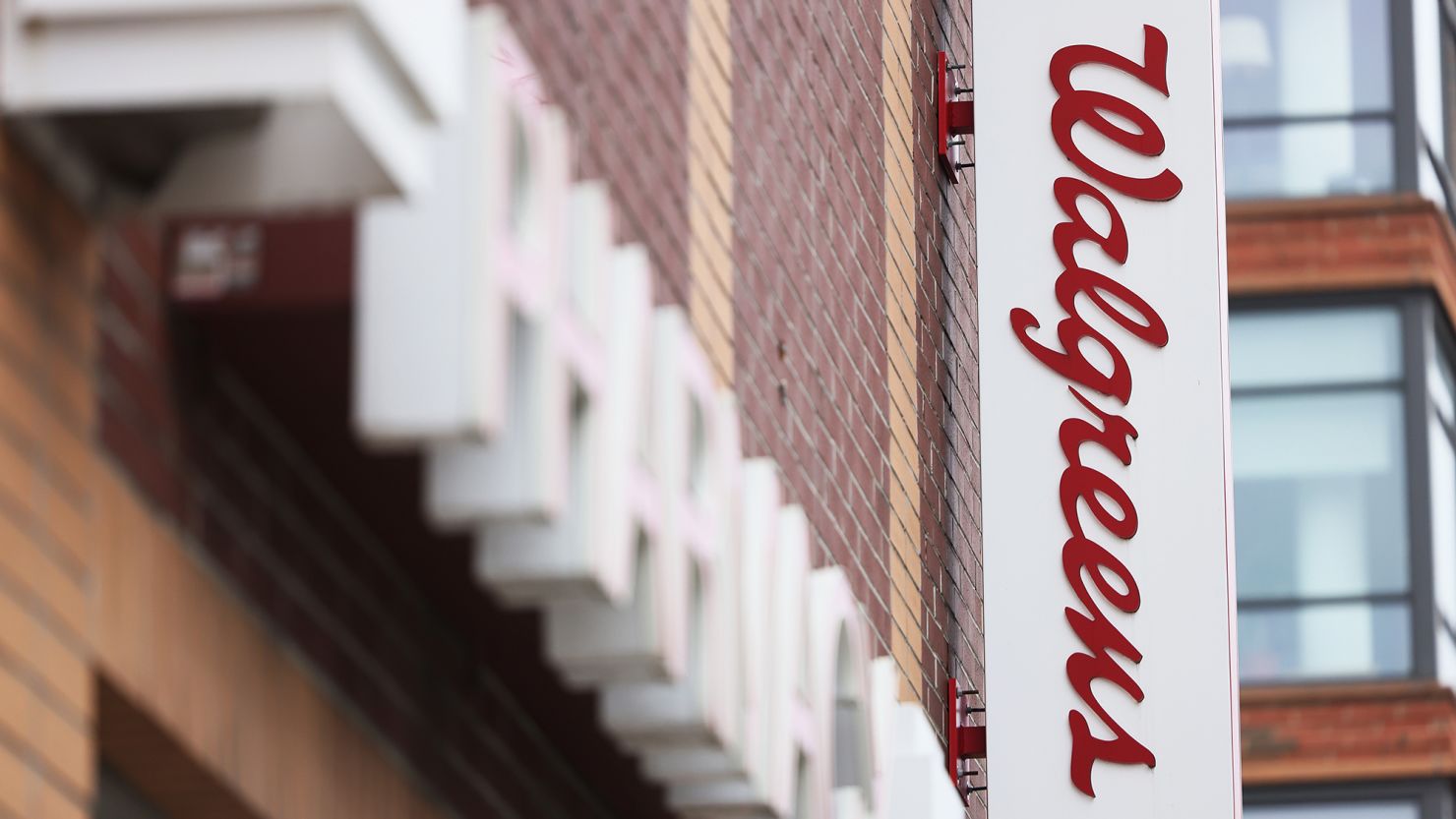 Walgreens signage is seen at a store on Court Street on January 05, 2023 in the Brooklyn Heights neighborhood of the Brooklyn borough in New York City.