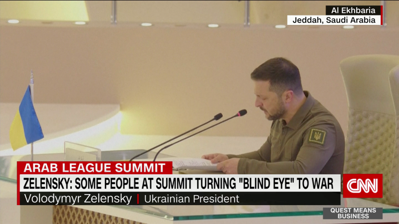 Ukraine’s Zelensky aims to increase support at Arab League Summit | CNN