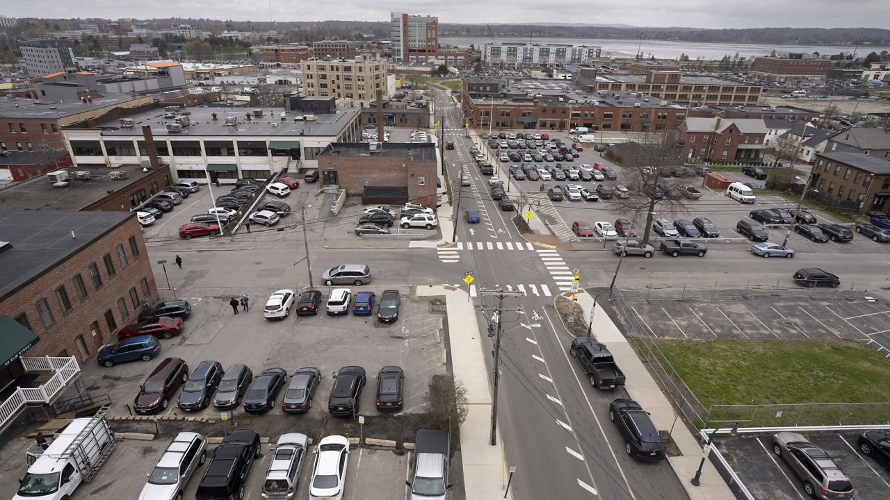 Parking lots are often bigger than the buildings they surround.