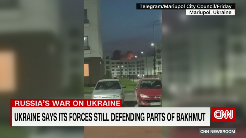 Ukraine reports explosions at Russian-occupied base in Mariupol | CNN