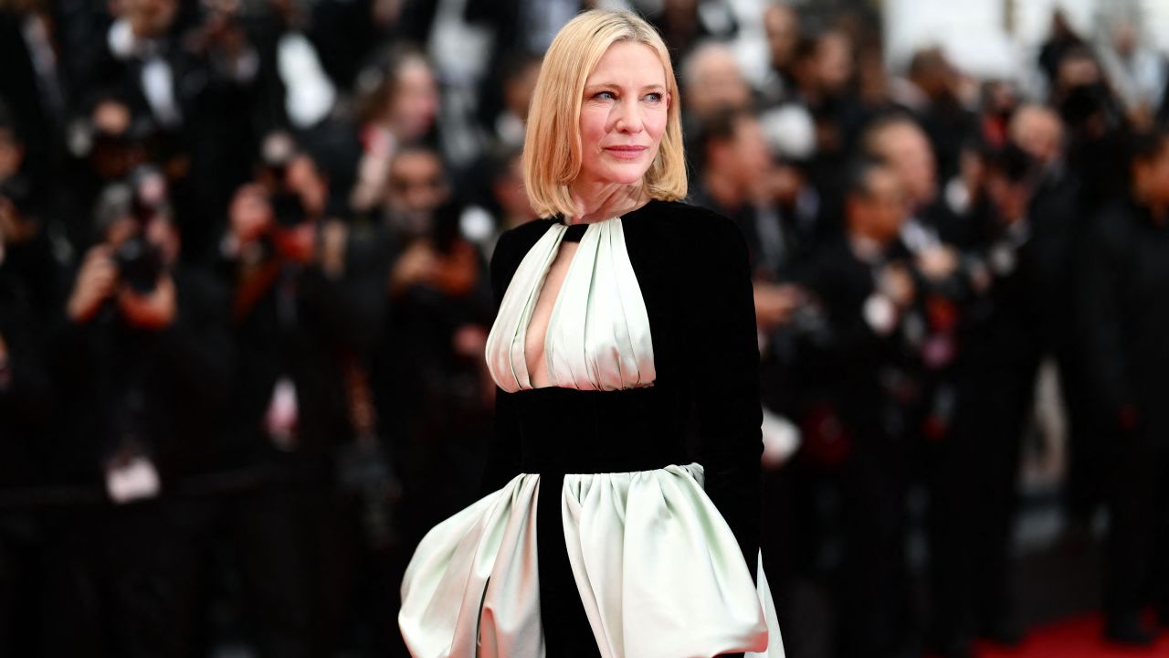 Cate Blanchett at the Cannes Film Festival in Cannes, southern France, on Saturday.