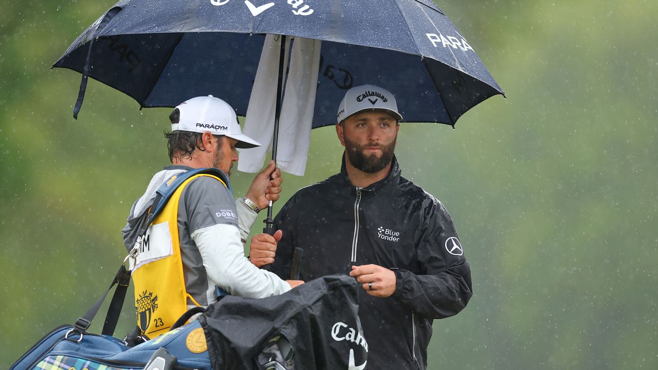 Spain's Jon Rahm endured a frustrating PGA Championship third round at Oak Hill Country Club in Rochester, New York.