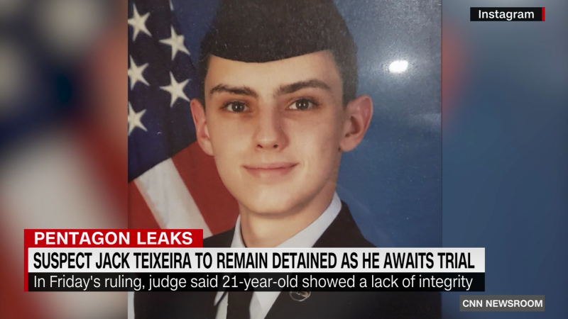 Pentagon leak suspect to remain in jail ahead of trial | CNN
