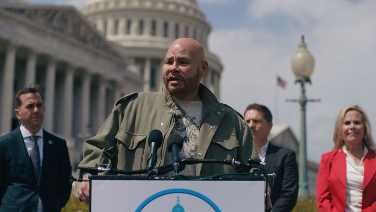 Fat Joe spoke at a press conference on healthcare price transparency with the Congressional Hispanic Caucus in Washington, DC, in April.