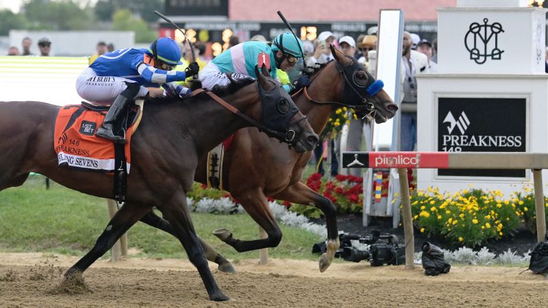 NextImg:National Treasure wins the 2023 Preakness Stakes | CNN