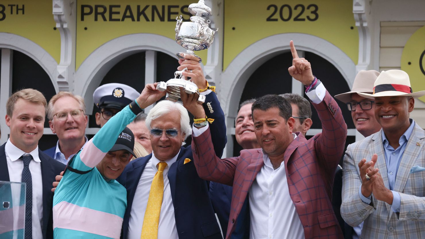 The silver-haired Bob Baffert trained National Treasure,who won the Preakness Stakes on Saturday.