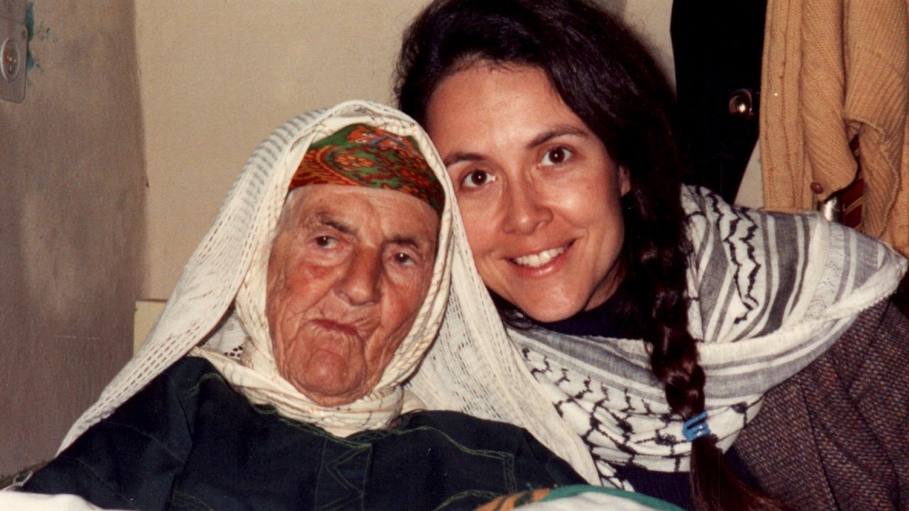 Naomi Shihab Nye is shown with her grandmother, who inspired the book 