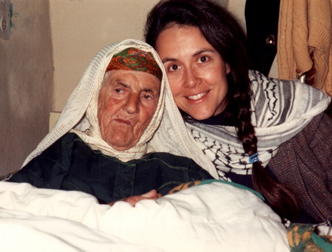 Naomi Shihab Nye is shown with her grandmother, who inspired the book "Sitti's Secrets."