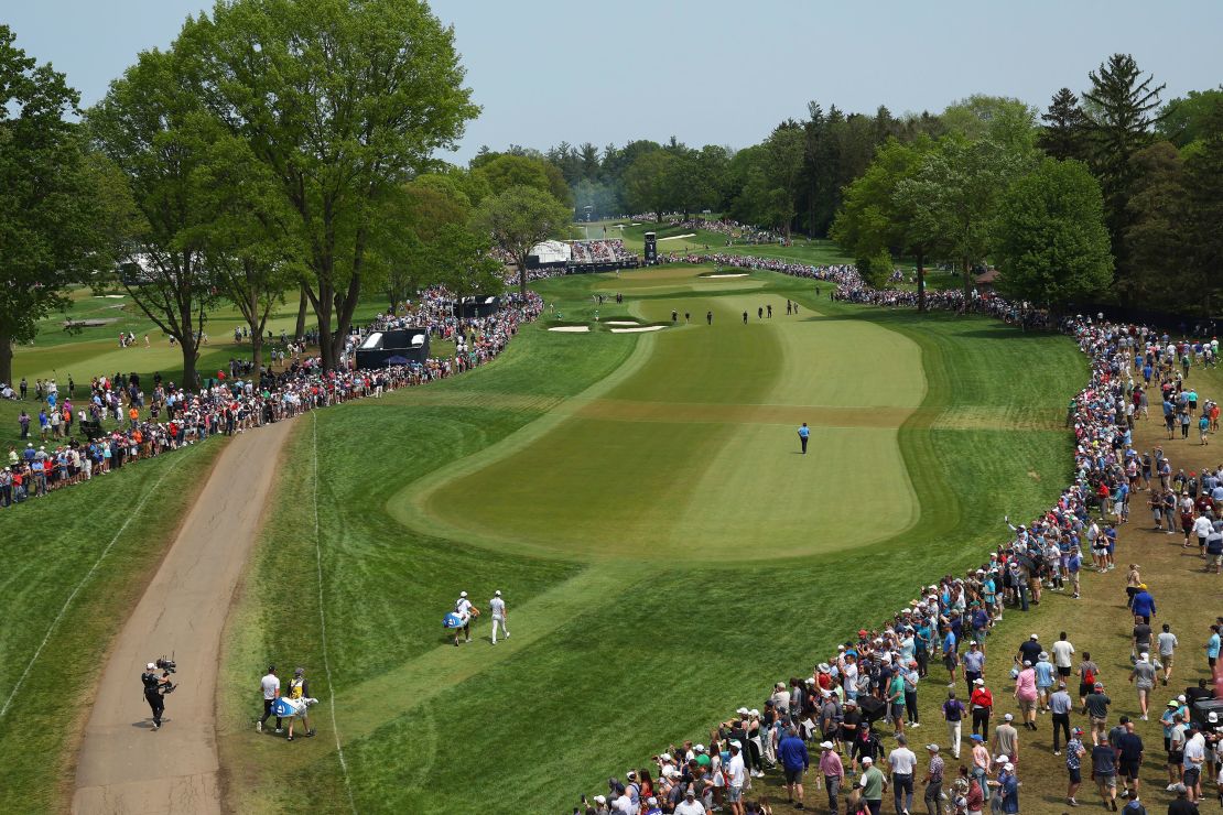 Crowds flocked to watch Block and McIlroy during the final round.