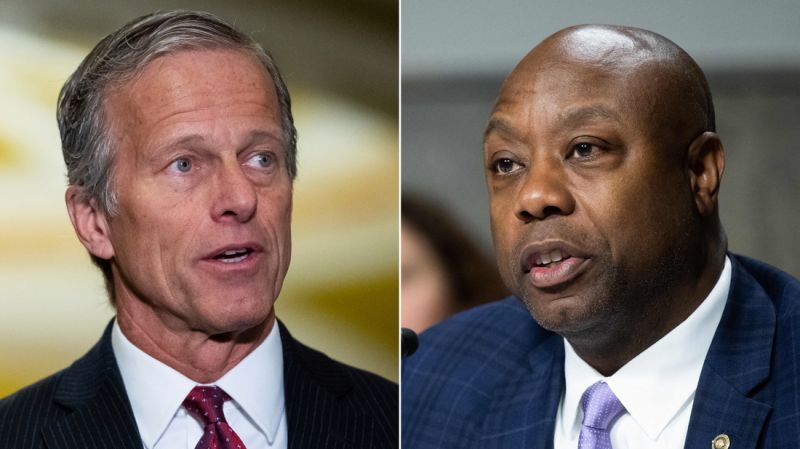NextImg:No. 2 Senate Republican to endorse Tim Scott for president | CNN Politics