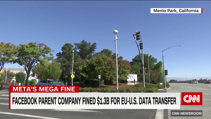 Facebook’s parent company META hit with record $1.3 billion fine   | CNN