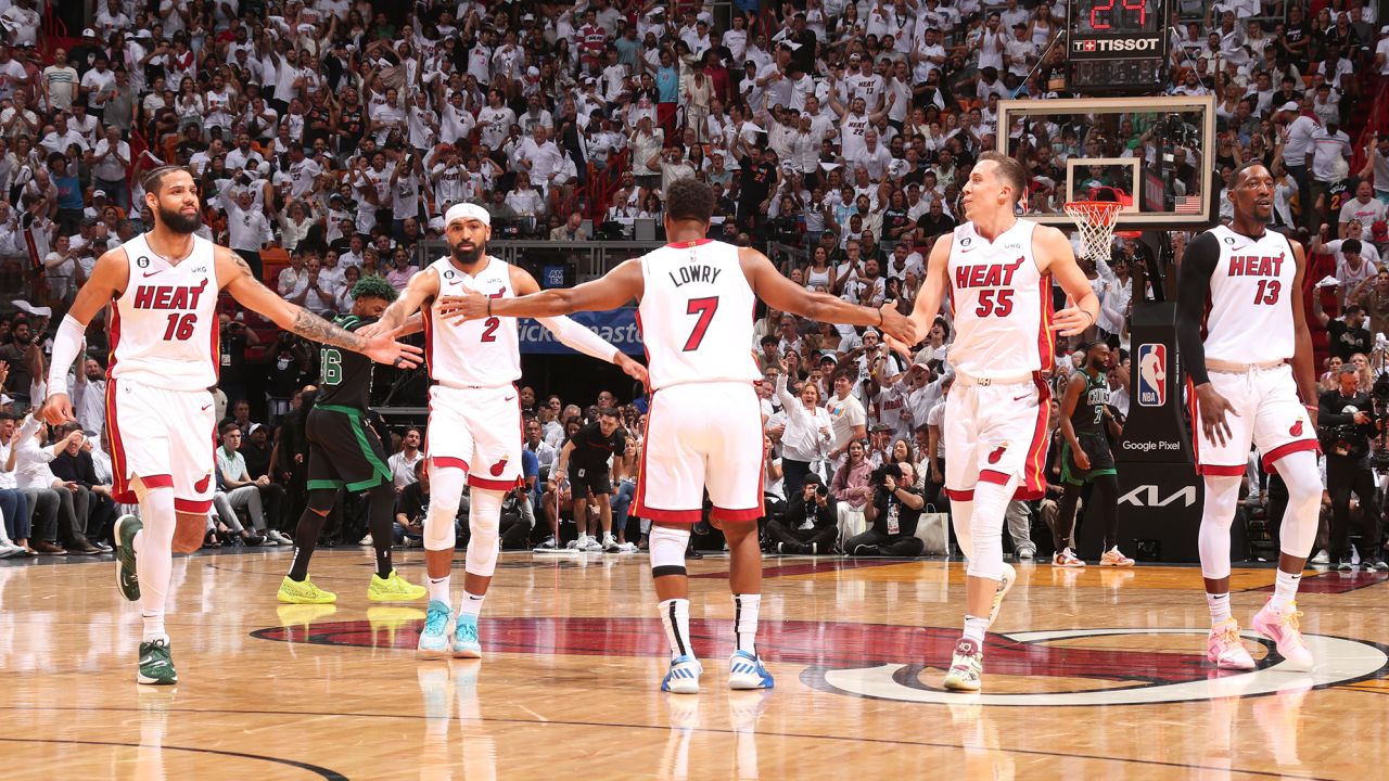The Miami Heat are now just one win away from a sweep.