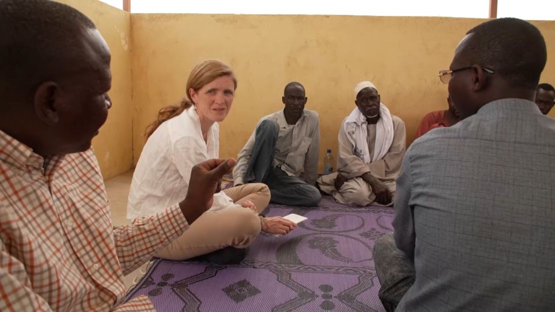 CNN traveled to eastern Chad with USAID Administrator Samantha Power, second from left.
